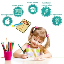 26 Letter Cards Digital Color Water Display Card Color Cognitive Drawing Card Early Education Puzzle Parent-child Interaction interaction of color
