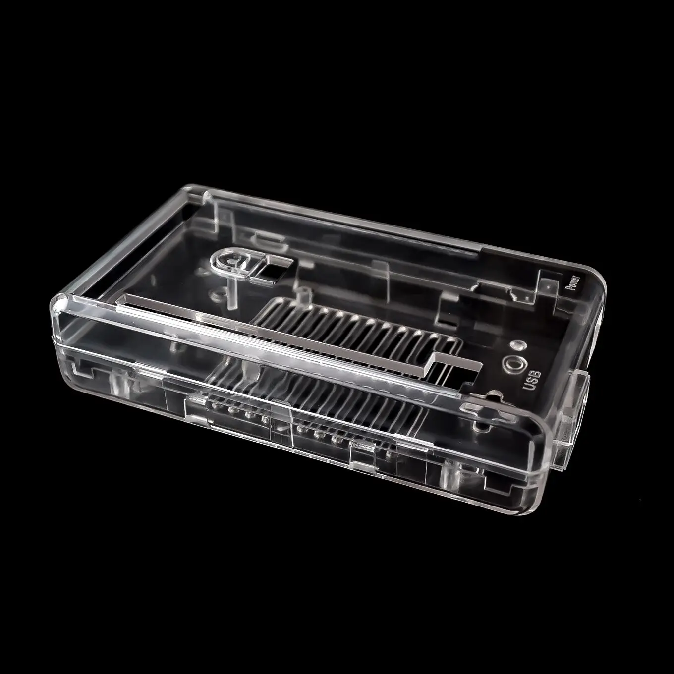 Черный чехол ABS Box для Arduino Mega2560 R3 корпус контроллера с переключателем - Color: transparent