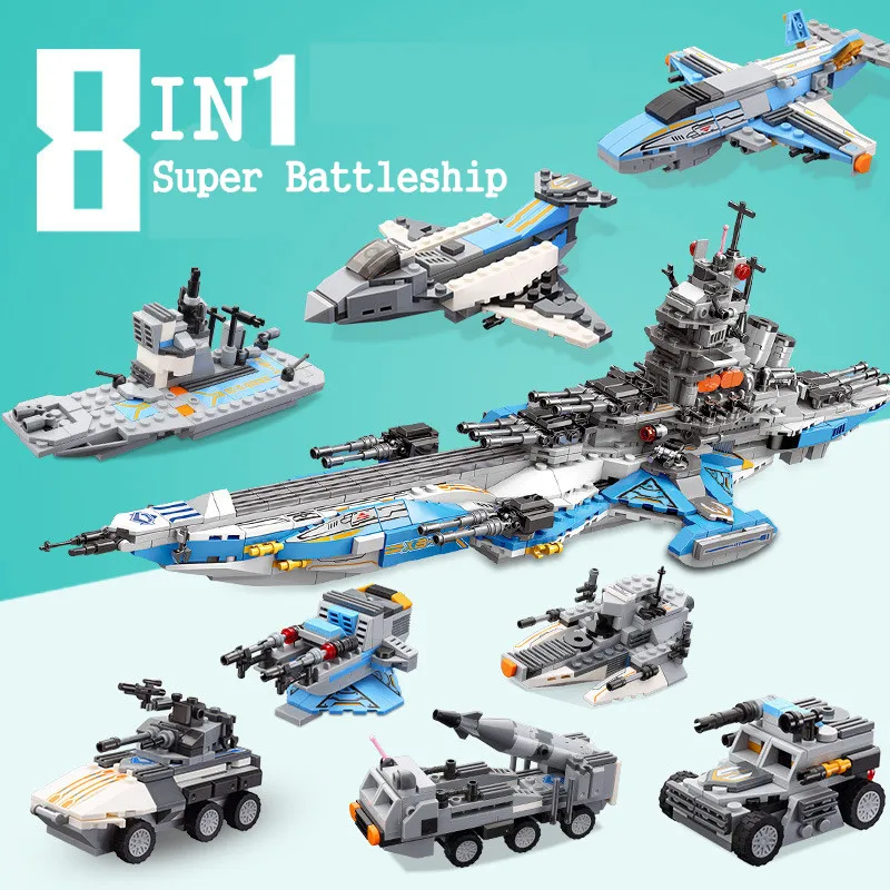 

XINGBAO 8 IN 1 Series Super Universe Battleship Aircraft Carriers Compatible Technic Building Blocks Bricks Toys Gifts