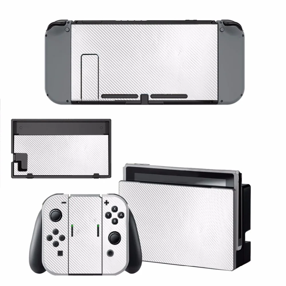 

new 7 colors vinyl Decal Skin Sticker For Nintend Switch NS NX Console & Joy-con black white red blue green grey orange choose