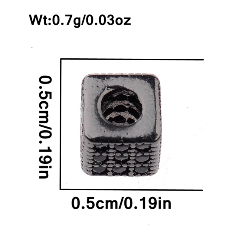 

NEW Handmade Jewelry Macrame Cord DIY Bracelets Making Material Micro Pave Zircon Copper Square Charm Metal Beads Accessories