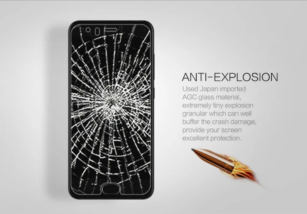 Защитное стекло Nillkin Amazing H + PRO закаленное для xiaomi mi6 сенсорного экрана зеленое
