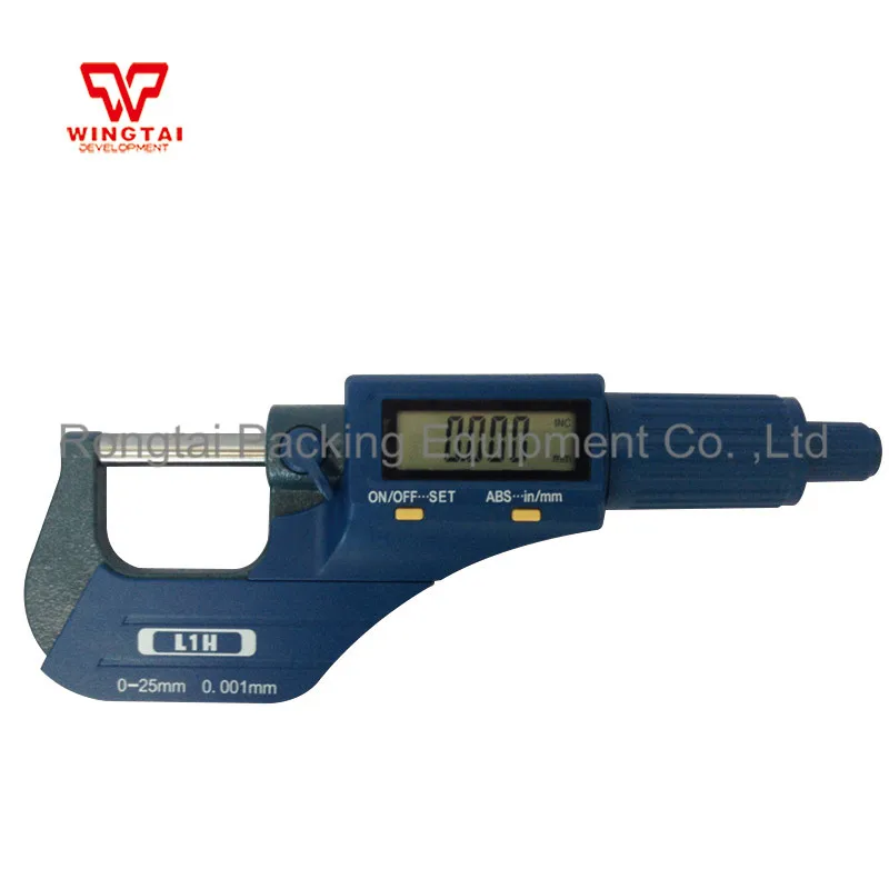 0.001mm Digital Micrometer / Thickness Gauge For Plastic Film,Paperin