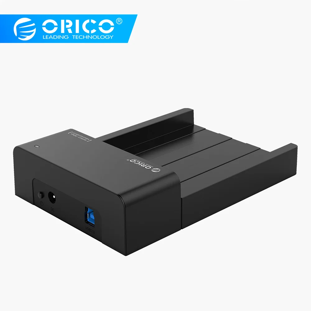 ORICO 6518US3-V2 супер скорость USB 3,0 HDD и SSD док-станция для 2,5& 3,5 дюймовый жесткий диск SATA поддержка 4 ТБ HDD-черный