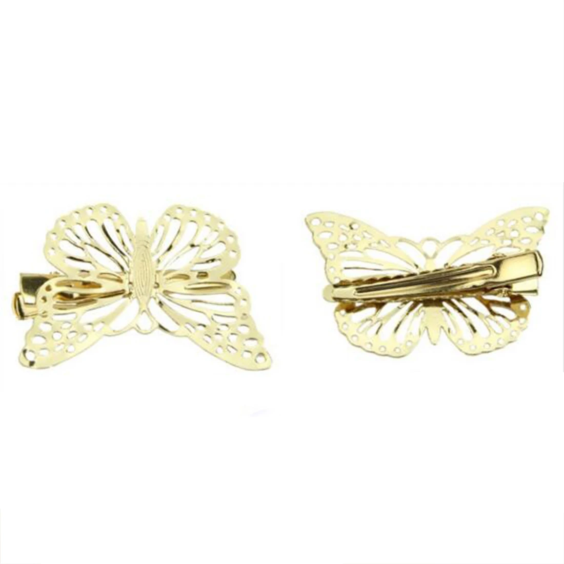 Горячая Распродажа Модные женские блестящие золотые бабочки заколки для волос повязка на голову шпилька аксессуар головной убор
