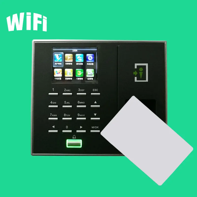 ZK F2S Профессиональный фингерпринта и Система контроля доступа MF IC Card Reader Wi-Fi Cpmmunication