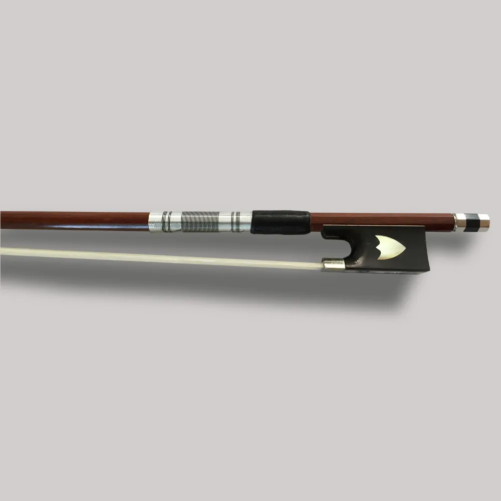 Brazil wood Exquisite 4/4 Violin Bow White Horse hair Violino High Grade Ebony Frog Colored Shell Fiddle Carved Shield | Спорт и