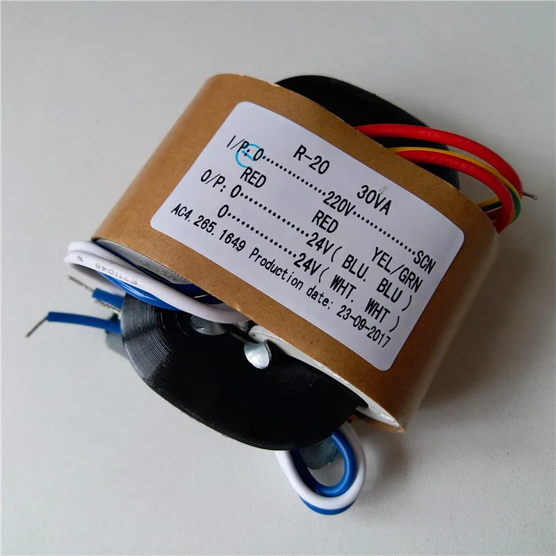 24V 0.62A R сердечник трансформатор 220V 30VA с защитным выходом для DAC декодирование