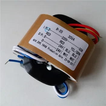 

24V 0.62A 24V 0.62A R Core transformer 220V 30VA with shield output for DAC decode board amplifier power supply