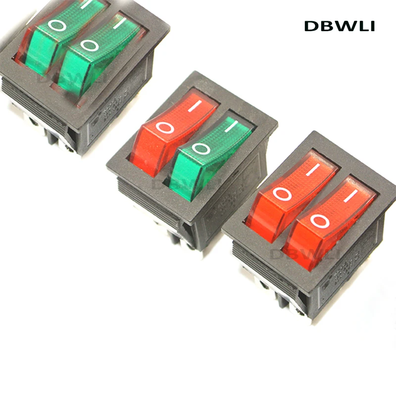 Double Pole Rocker Switch 16A 240V 20A 125V RED BLUE ON-OFF 6 Pin ILLUMINATED Double Pole Rocker Switch 16A 240V 20A 125V RED BLUE ON-OFF 6 Pin ILLUMINATED