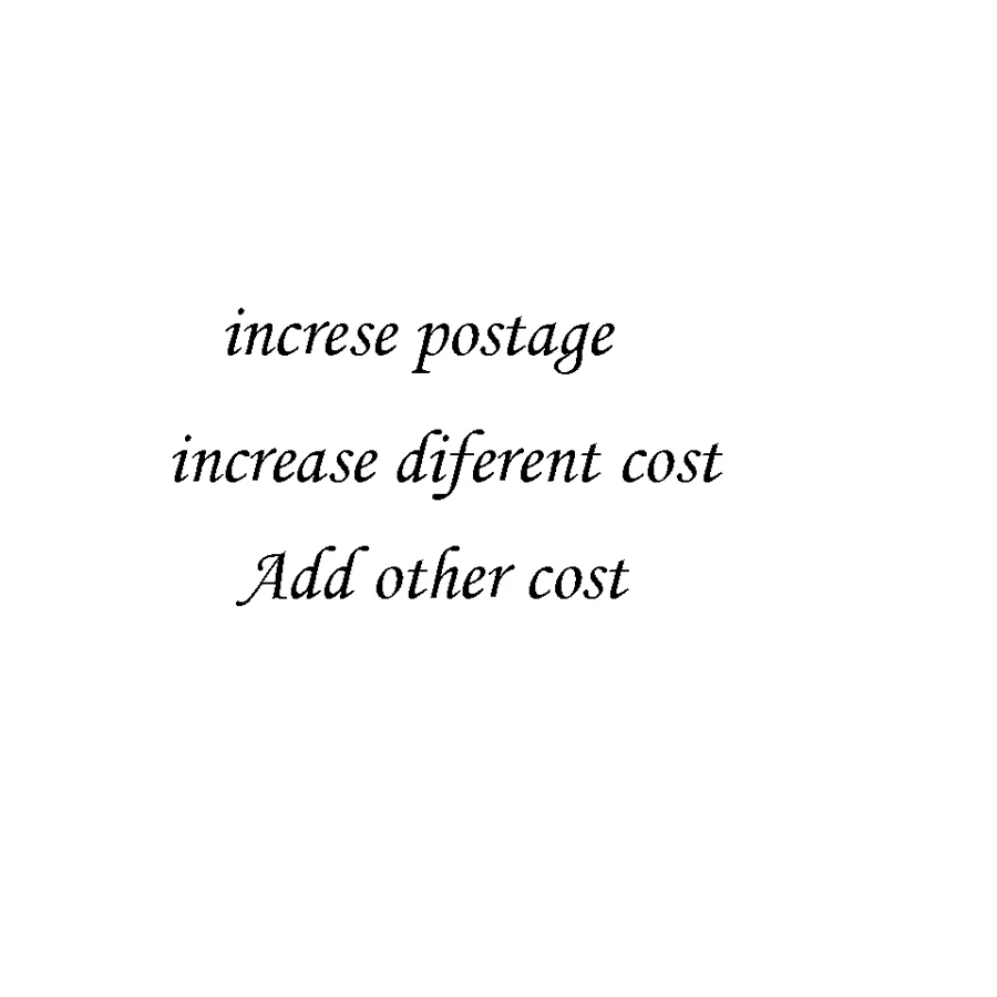

This link used to increase extra cost other different cost. Please contact me before purchasing this product.