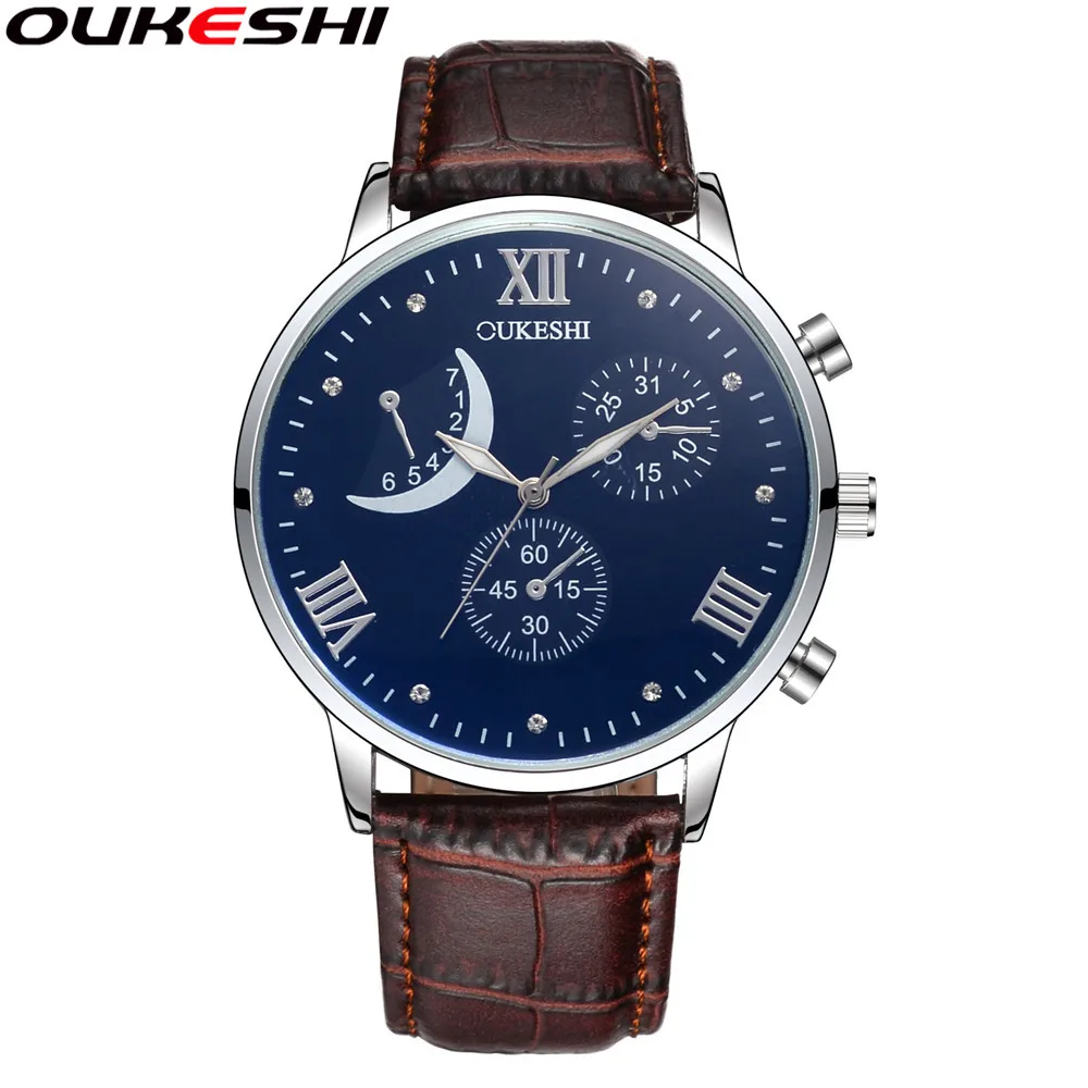 

OUKESHI Brand Luxury Men Business Watch Male Unique Design Waterproof Quartz Watches Relogio Masculino Male Clock Reloj Hombre