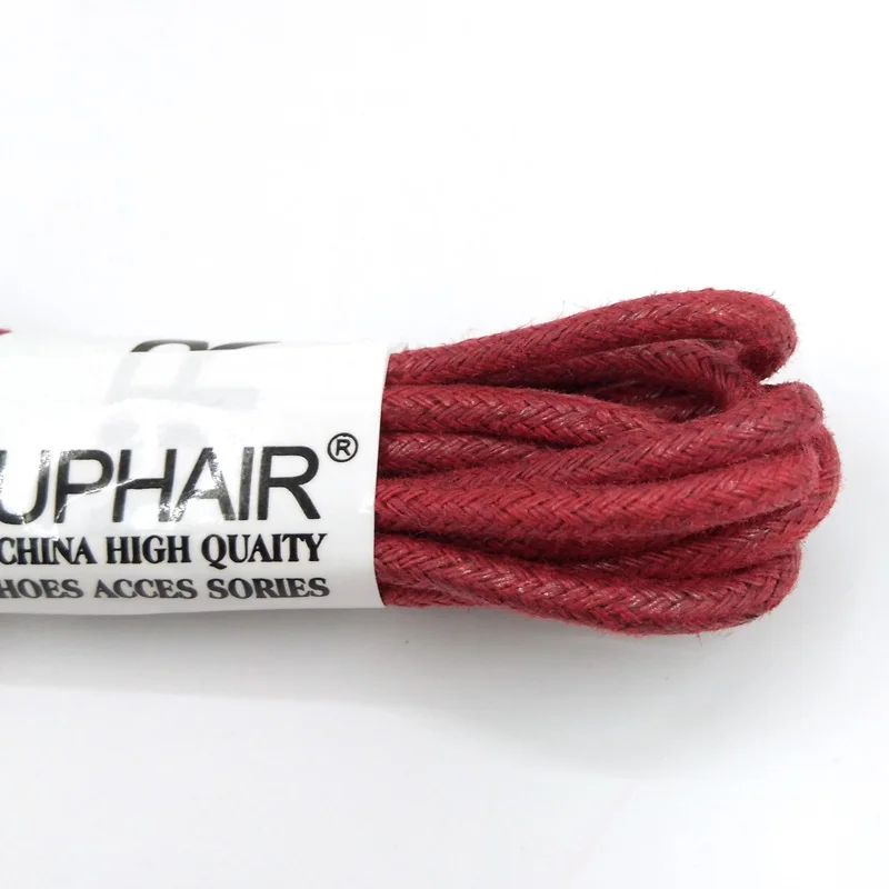 1-12 Pairs Purple Red High Quality Unise Laces Waxed Round Shoelaces Sneaker Solid Polyester Twisted Shoes Metal Head Shoelaces