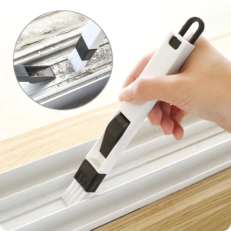 

2 In 1 Multipurpose Window Cleaner Groove Cleaning Brush Household Brush Cleaner Keyboard Home Kitchen Brush Cleaning Gadgets