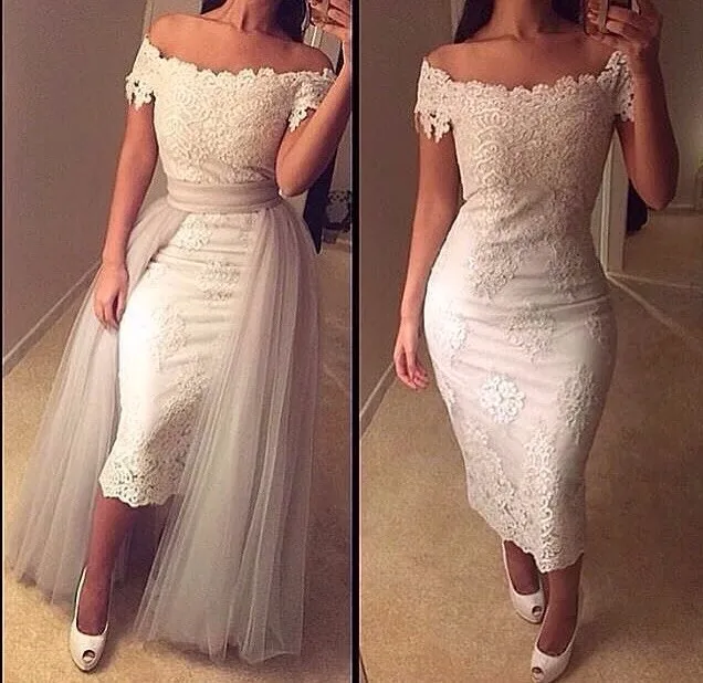 a line gown with tail