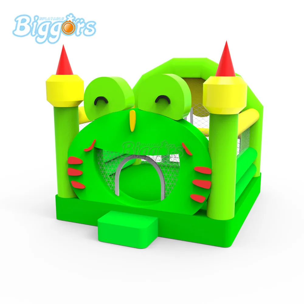 

Inflatable Frog playground inflatable bounce house bouncy castle with blowers