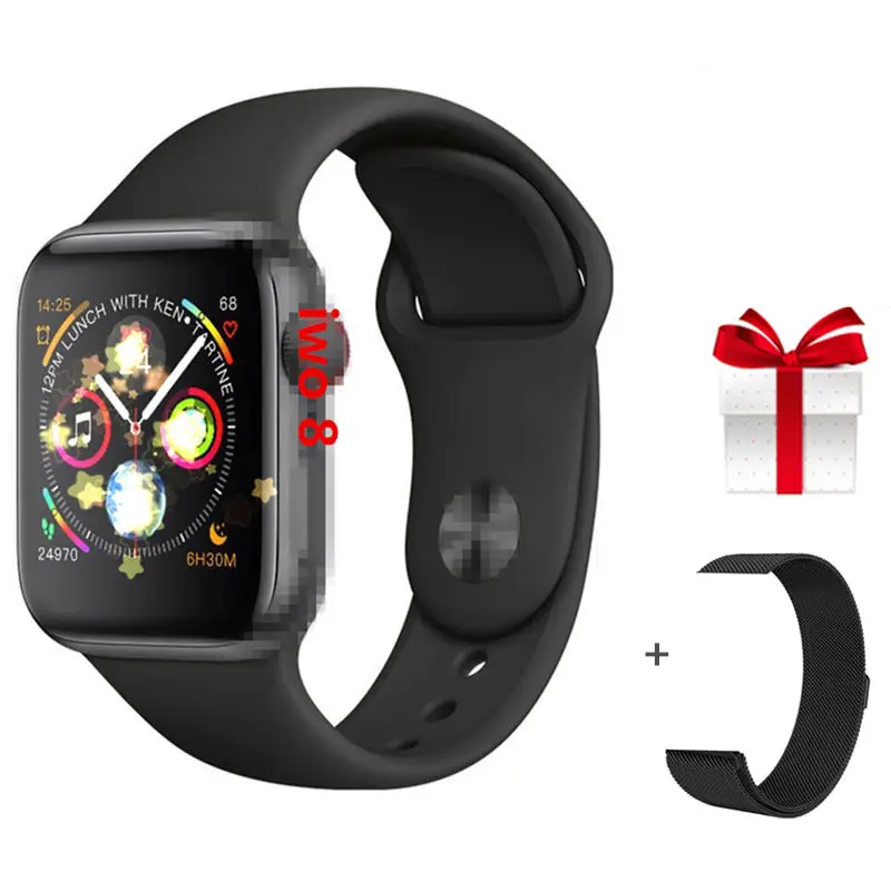 

Bluetooth smart watch sports smartwatch case for apple iphone ios 44mm iwo8 health smart watch VS IWO 6 IWO 7 +belt gift