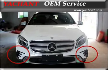 

Car-Styling Dry Carbon Fiber Front Bumper Canards Only Fit For GLA220 GLA200 Front Canards Spats