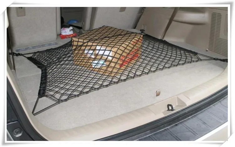 Автомобильный Стайлинг нейлоновый Автомобильный багажник для хранения эластичная решетчатая сетка 4 крючка для Subaru Forester XT US-Version Outback датчик для Impreza XV Trezia