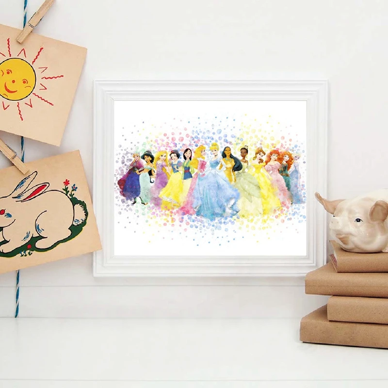 Watercolor Princess Print