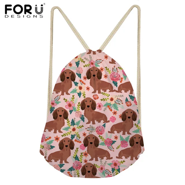 Best Price FORUDESIGNS Drawstring Bag Sports Women's Backpack Dachshund Dog Printing Sport Bag for Women Fitness Gym Sack Training Daypack Best Price FORUDESIGNS Drawstring Bag Sports Women's Backpack Dachshund Dog Printing Sport Bag for Women Fitness Gym Sack Training Daypack