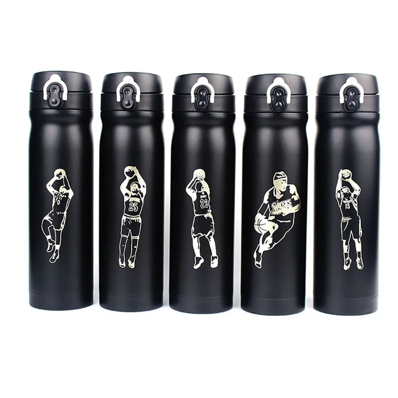 

500ML Stainless steel Travel Coffee Tea Kobe sports Vacuum Insulated Thermal Water Bottle Travel Drink Bottle Thermo