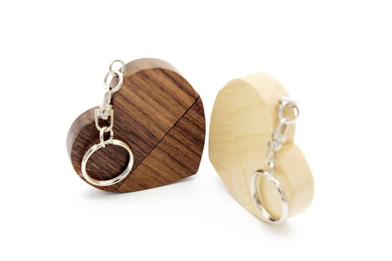 JASTER деревянный Usb флэш-накопитель с сердцем, флеш-накопитель, 8 ГБ, 16 ГБ, 32 ГБ, логотип компании, индивидуальный подарок на свадьбу, фотография, подарок
