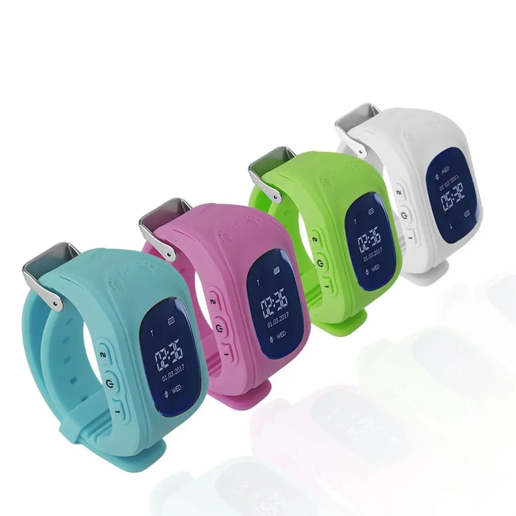  Q50 Smart Kind Uhr OLED Bildschirm GPS Tracker SOS Rufen Anti Verloren Monitor Schrittzähler Anruf 