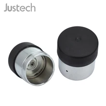 Justech 2 x центр прицепа подшипника протекторы с пылезащитными крышками высокое качество водонепроницаемый пылезащитный 45 мм хромированные протекторы