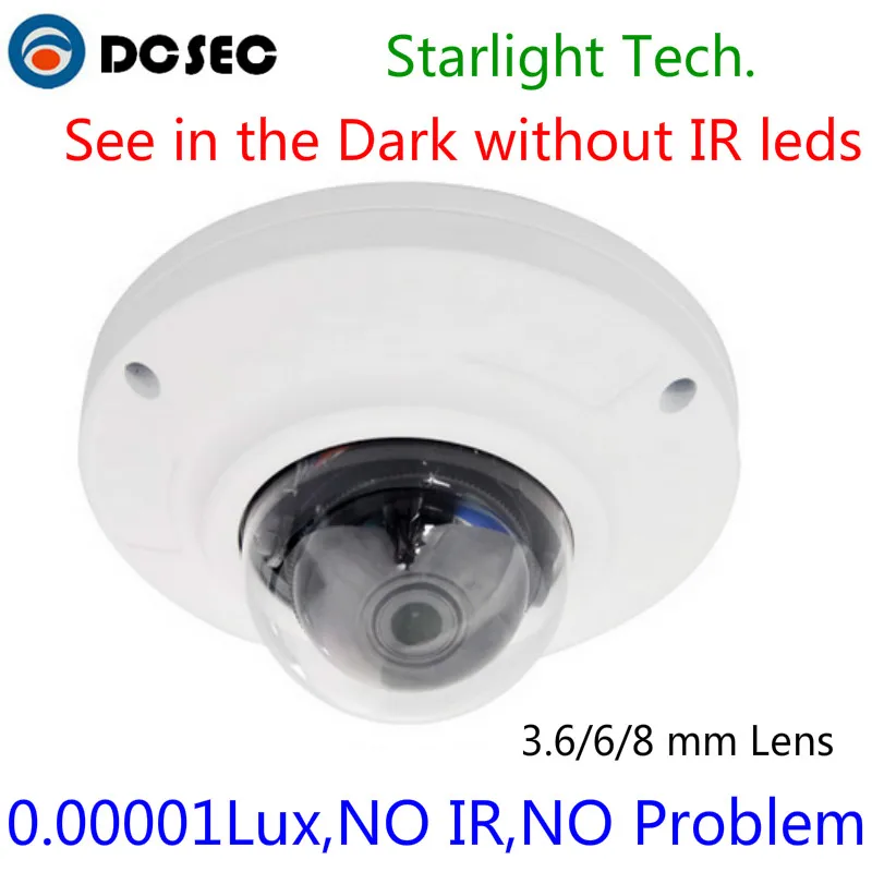 Full Color Image Starlight Vandalproof Dome cctv Camera 1/3" Sony Super HAD II CCD Colorful Night Vision 0.00001 Lux