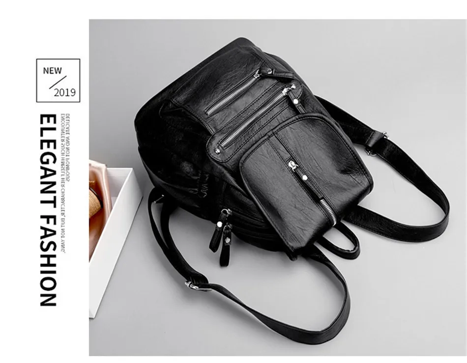 de couro macio sacos de escola para