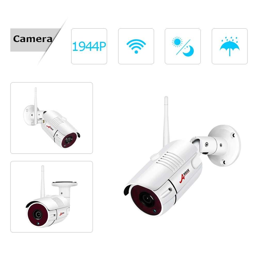  ANRAN Wireless Security Camera System 5.0MP HD H.265 NVR Kit 4PCS IP Camera Wifi CCTV Camera System - 32950793728