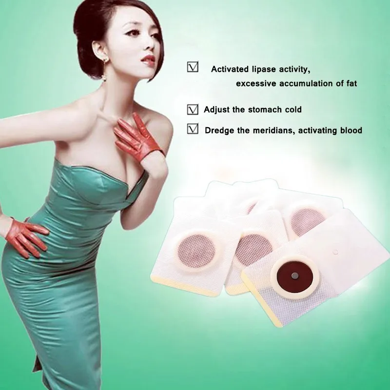 

20P Slimming Navel Stick Fast Weight Lose Products Slim Burning Fat Patches Hot Body Shaping garcinia cambogia Slimming Stickers