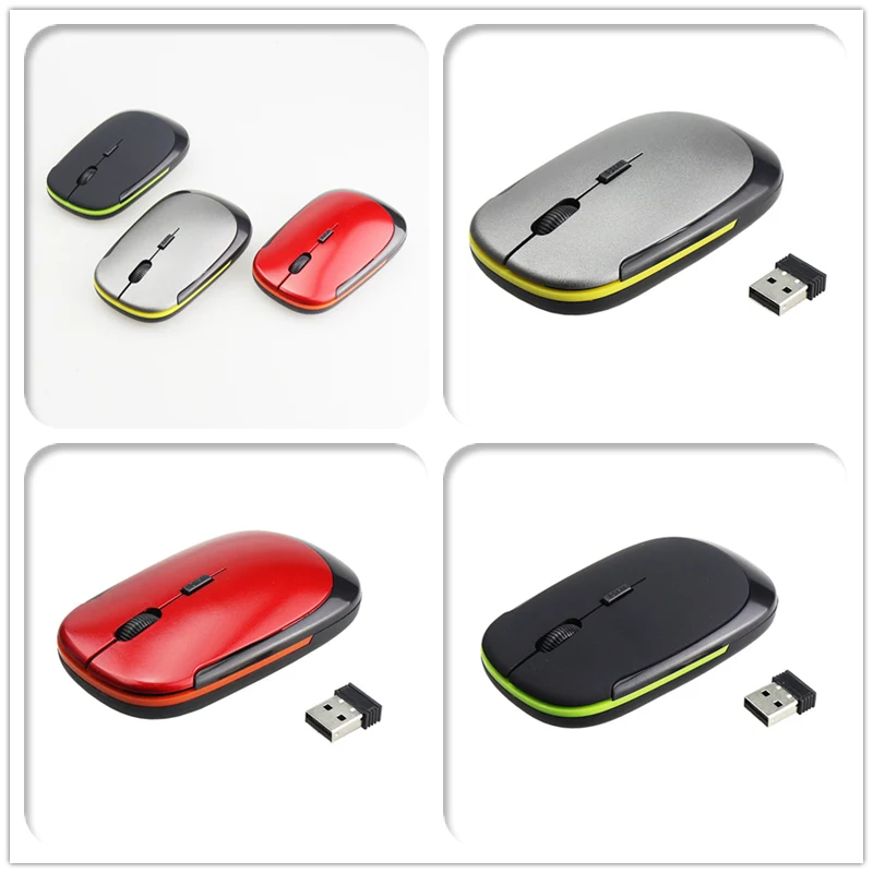 2.4G Wireless Mouse USB 2.0 Receiver Super Slim Mini Optical Wireless Mouse USB Right Scroll Mice For Laptop PC Video Game wireless mouse wireless optical mouse