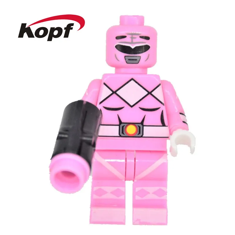 20pcs Super Heroes Building Blocks Model Pink Power Glam Metal Batman Nightmare Christopher Eccleston Children Gift Toys KF179