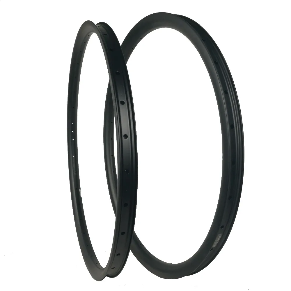 Clearance 295g 650B 29er MTB 30mm asymmetric carbon rim clincher tubeless 24mm deep UD 3K 12K matte glossy 24H 28H 32H 29er mountain wheel 5