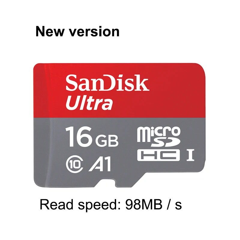 Двойной Флеш-накопитель SanDisk 64 Гб class10 карты памяти 100 МБ/с. ультра micro sd карта, 32 Гб оперативной памяти, 16 Гб встроенной памяти, 98 МБ/s16gb TF/микро sd карты официальный проверки - Емкость: 16 ГБ