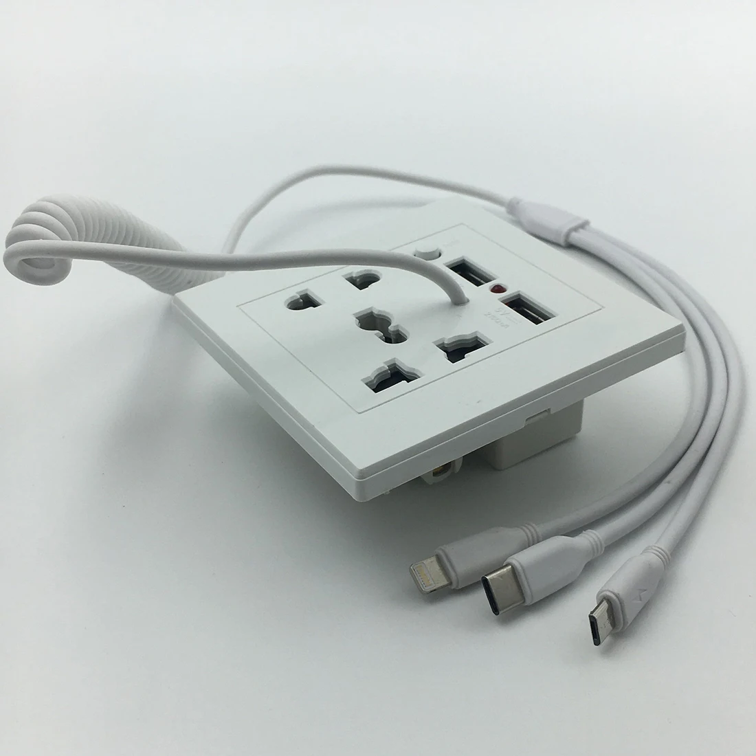 Обновленная версия многофункциональный двойной USB настенная розетка Зарядное
