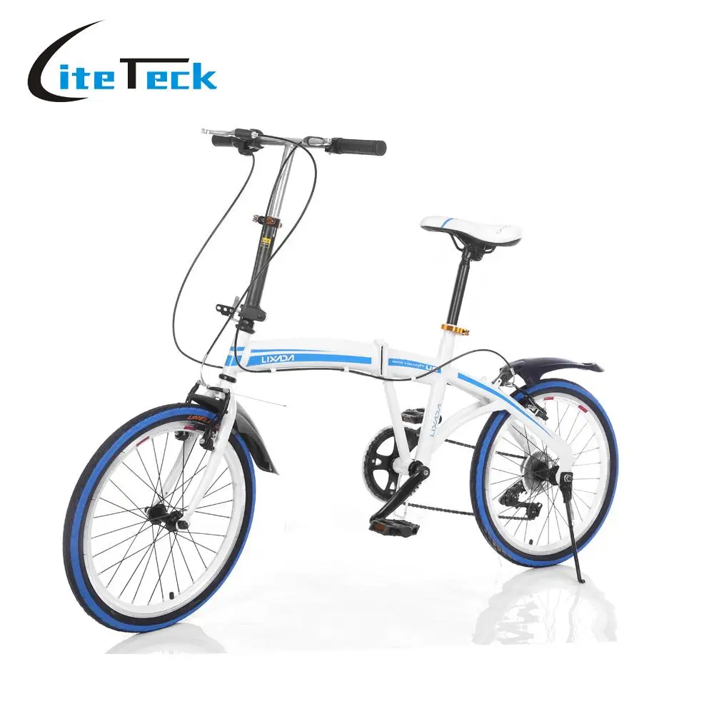 Lixada 20" Folding Carbon Steel U8 Bike 6 speed Portable Bicycle Fold