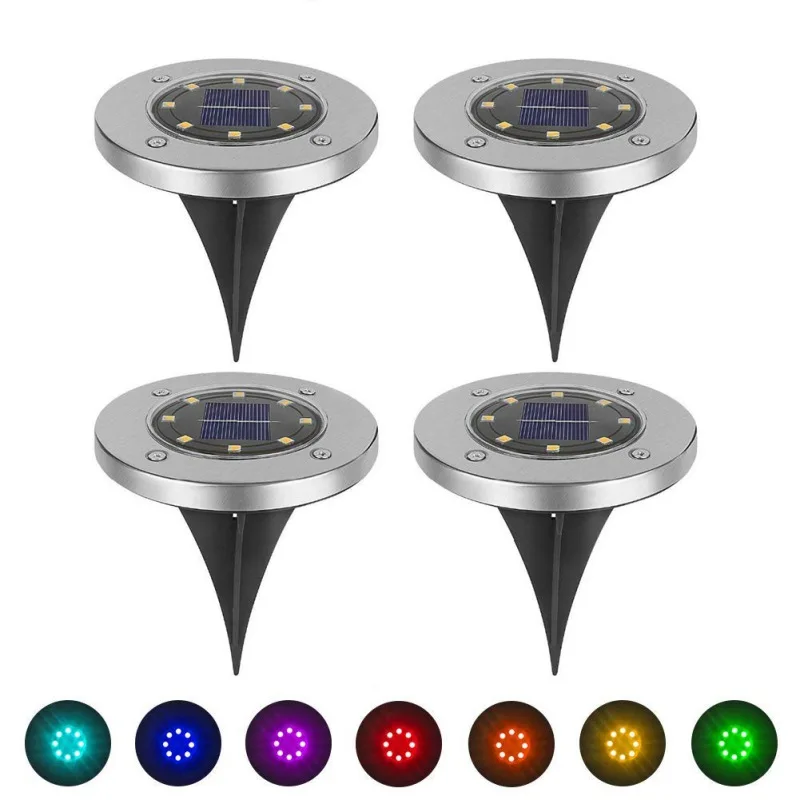 

Solar LED Underground Light Landscape Lighting 7 Color Changing Outdoor Lights for Garden Driveway Flowerbed Yard Decoration