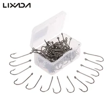 100 шт./лот, размер 1#/6#, Высокоуглеродистая сталь, рыболовные крючки с шипами и крошечным отверстием, колючий крючок, рыболовные крючки