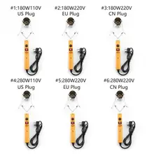 180 Вт/280 Вт Электрический портативный паяльник плавильный оловянный горшок печь с контролем температуры