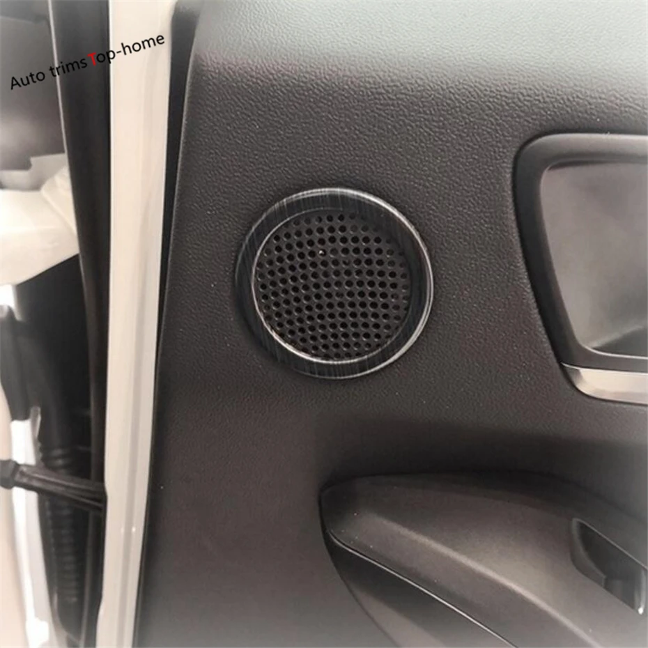 

Yimaautotrims Rear Door Speaker Audio Sound Loudspeaker Cover Trim Fit For Ford Focus 2019 2020 / Matte Black Interior Mouldings