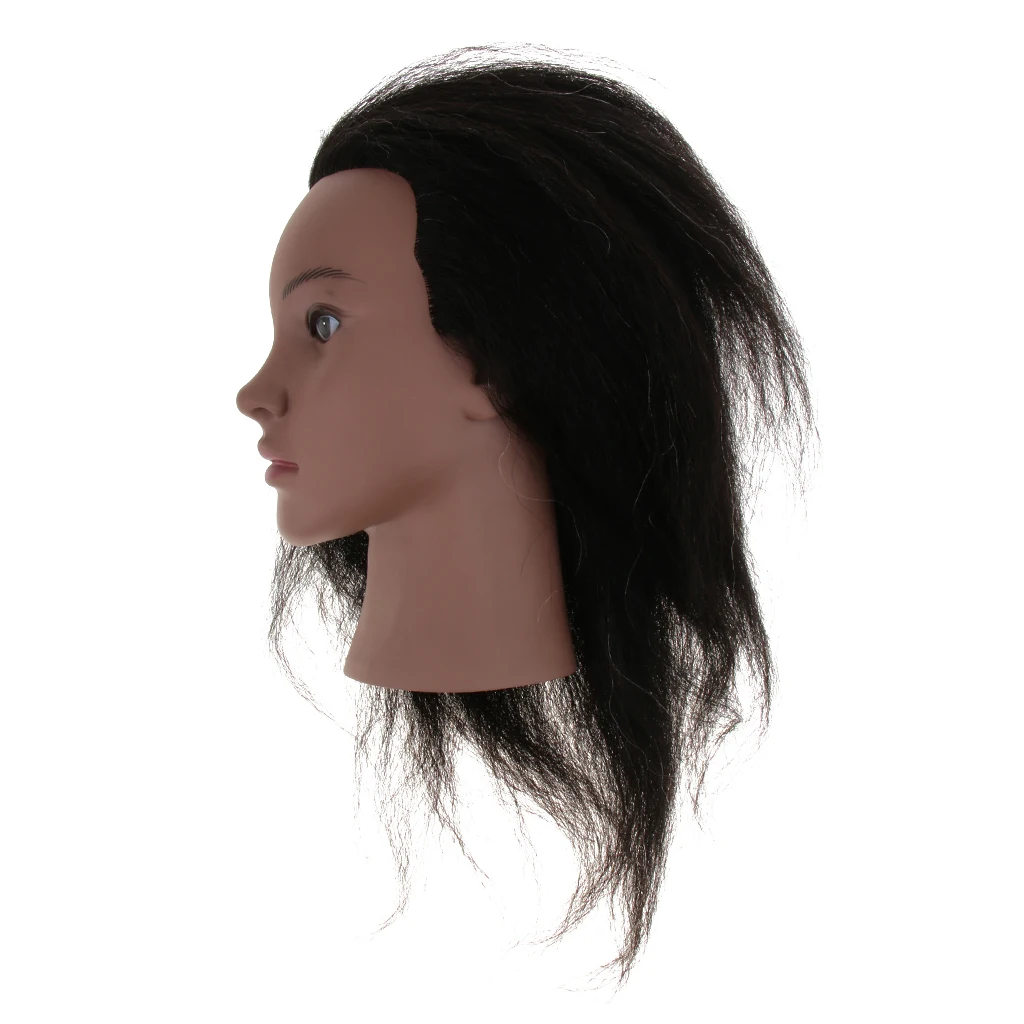 Cosmetology Afro Mannequin Head with Hair for Braiding Cornrow Practice Head
