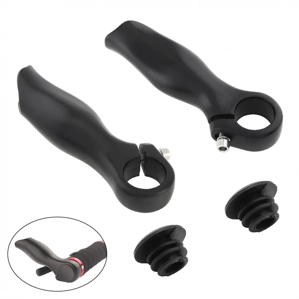 Best 1 Pair Bicycle Handlebar Ends Aluminum Alloy MTB Mountain Bike Handle Bar Ends 22.2mm Mtb Bicycle Parts