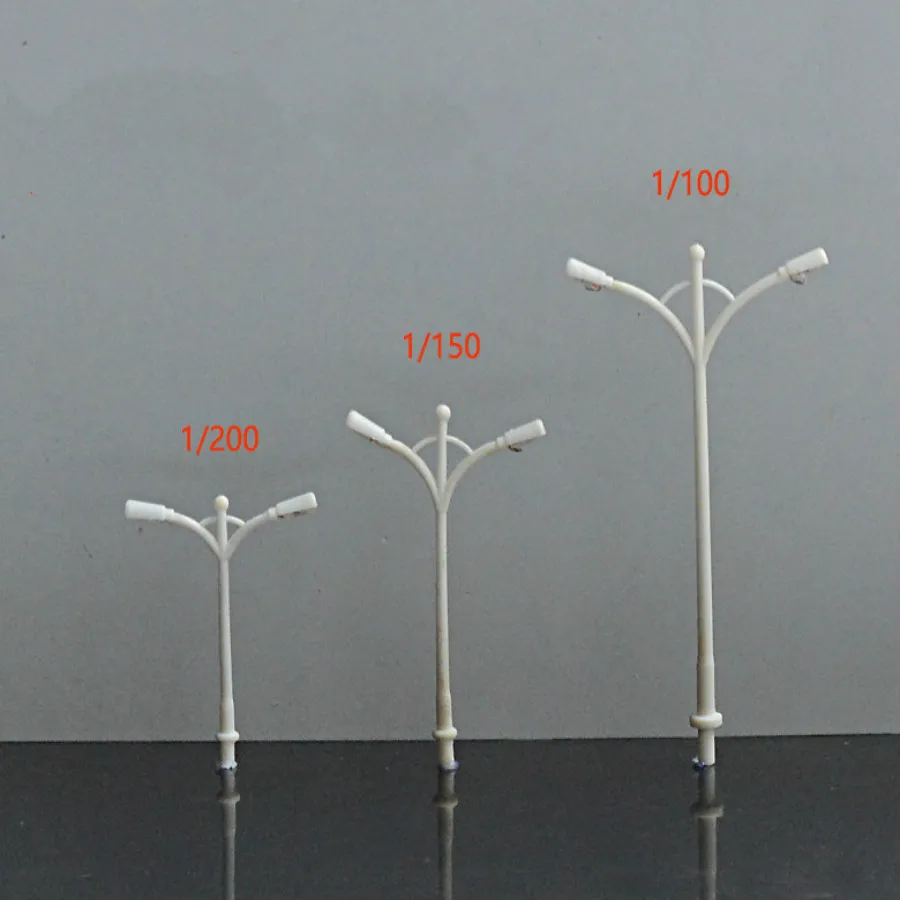 20 шт./лот 1:100 1:150 1:200 N масштабная модель уличный светильник в архитектурном строении и наборы игрушек