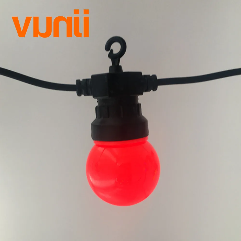 Billig VUNJI IP65 Milchig Globus G50 Multicolor Bulb String Anschließbar Außen String Lichter Für Party Weihnachten Hochzeit Girlande Lichter