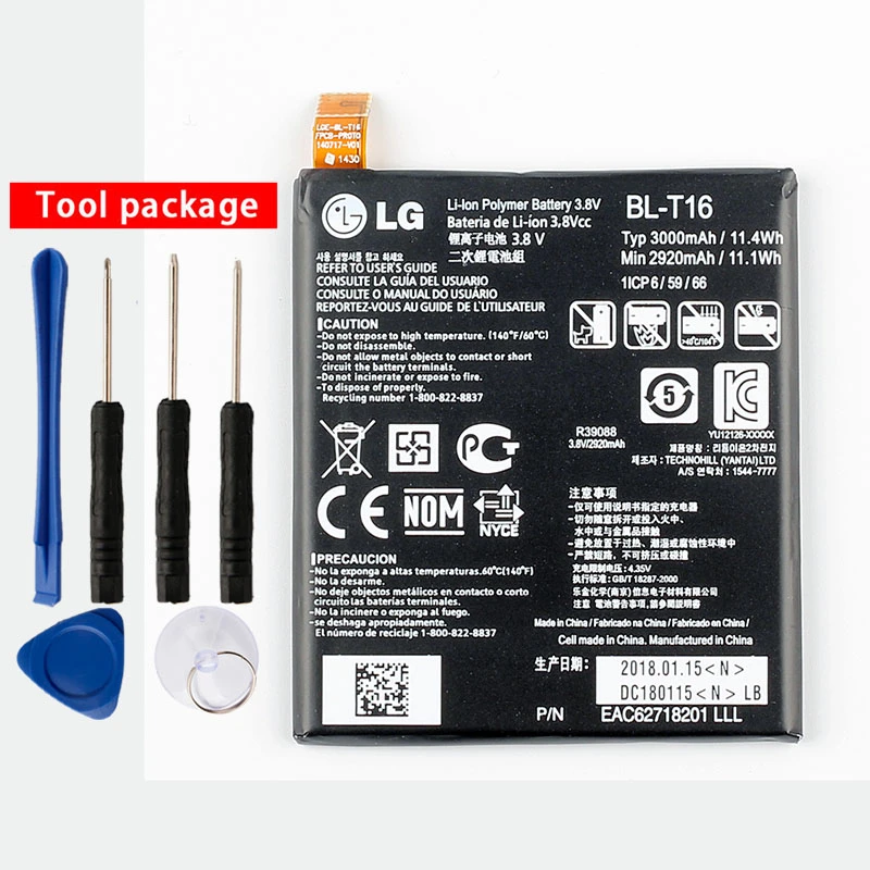 Original BL T16 Battery for LG G Flex 2 H950 H955 H959 LS996 US995  3000mAh|Mobile Phone Batteries| - AliExpress