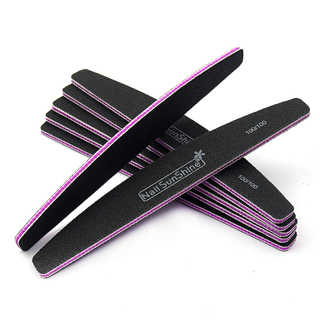 Professional Nail File 100/180 Nail Buffer Block Lime A Ongle Pedicure  Manicure Tips Gel Polish Curve Nail Care Tools From Tp4beauty, $13.46