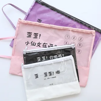 

1pcs 3178 Oxford Brass Bag a4/a5 Small Clean Pencil Girl Stationery Bag Student's Paper Bag Kit